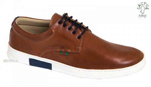 CACTUS. ALL-LEATHER CASUAL SHOE AND REMOVABLE TEMPLATE.